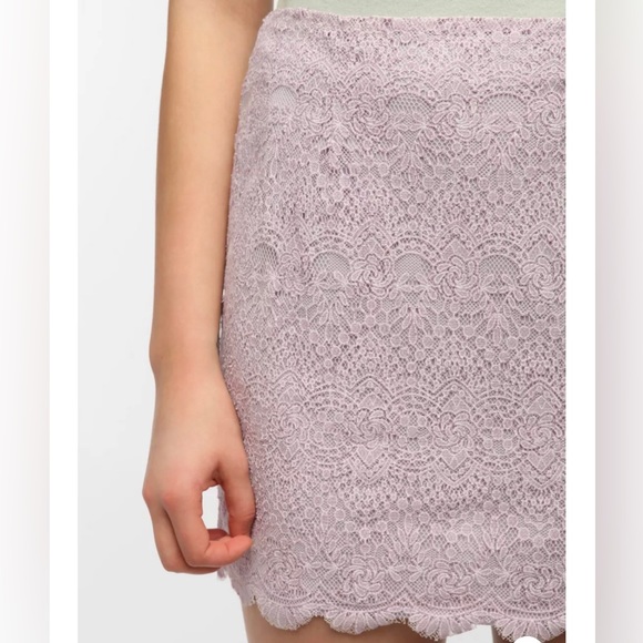 Urban Outfitters Lavender Lace mini skirt - Picture 2 of 5